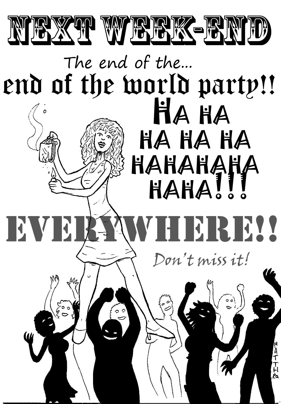 affiche world end end party